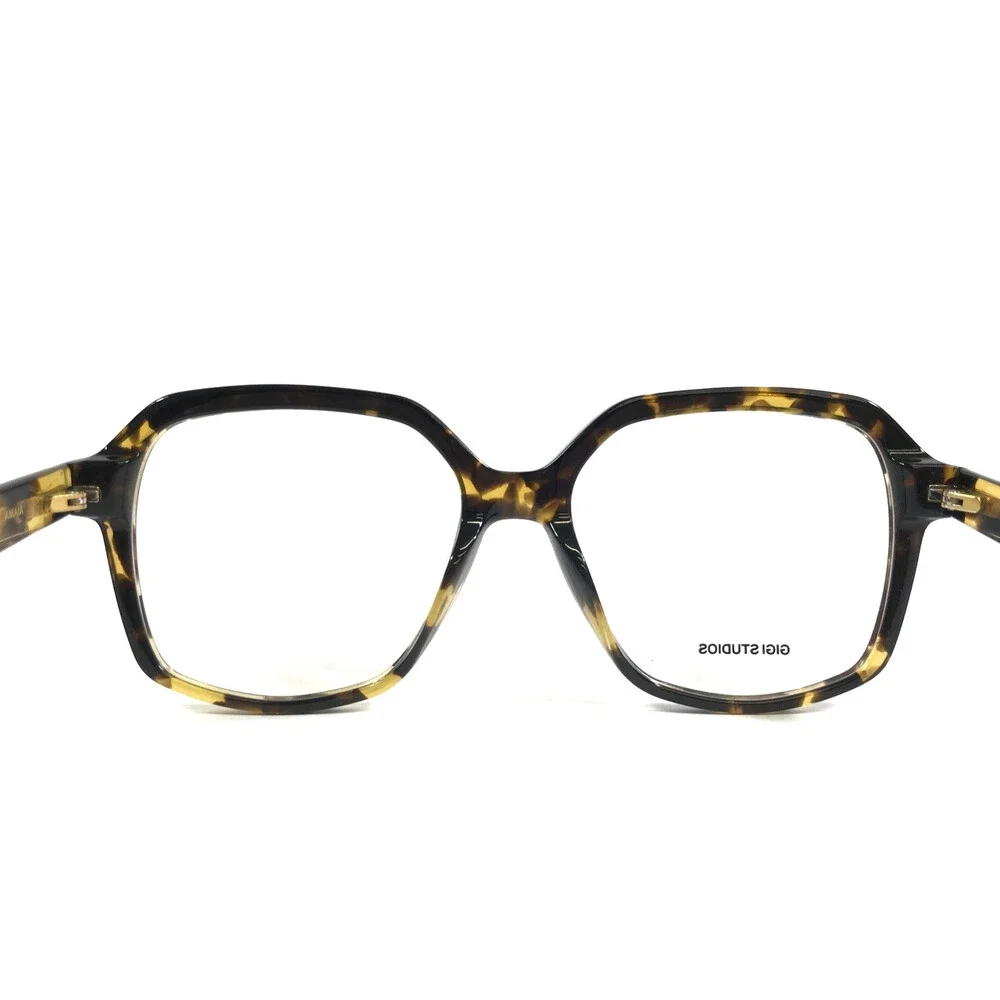 Gigi Studios Eyeglasses Frames AMAIA 6830/2 Tortoise Square Full Rim 53-16-140